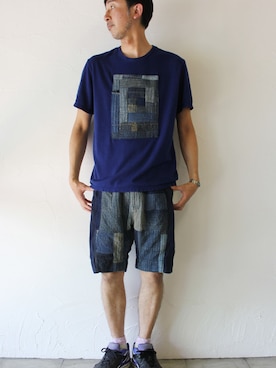 「FUNSET OF ART（ファンセットオブアート）のアイテム」を使った、SuKiMaさん（メンズ・177cm）の夏コーディネート