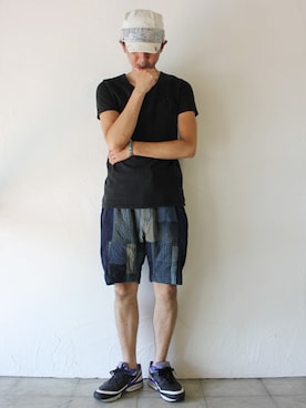 「FUNSET OF ART（ファンセットオブアート）のアイテム」を使った、SuKiMaさん（メンズ・177cm）の夏コーディネート