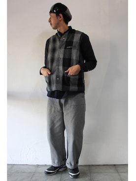 「ASEEDONCLOUD（アシードンクラウド）のアイテム」を使った、SuKiMaさん（メンズ・177cm）の秋コーディネート