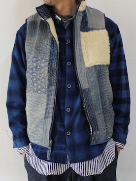 「FUNSET OF ART（ファンセットオブアート）のアイテム」を使った、SuKiMaさん（メンズ・177cm）の秋コーディネート