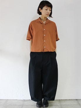 「ASEEDONCLOUD（アシードンクラウド）のアイテム（パンツ）」を使った、SuKiMaさん（レディース・161cm）の夏コーディネート