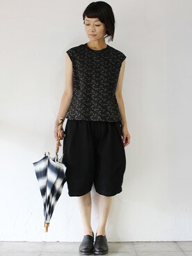 「傳 tutaee（ツタエ）のアイテム」を使った、SuKiMaさん（レディース・161cm）の夏コーディネート