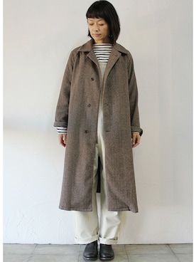 「DOMINGO（ドミンゴ）のアイテム」を使った、SuKiMaさん（レディース・161cm）の冬コーディネート