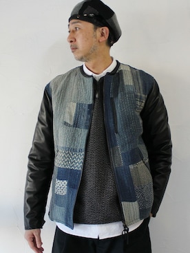 「FUNSET OF ART（ファンセットオブアート）のアイテム」を使った、SuKiMaさん（メンズ・177cm）の冬コーディネート