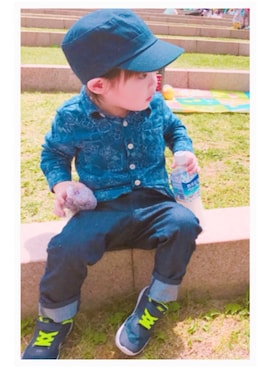 ほっぺたさん（キッズ・100cm）の夏コーディネート