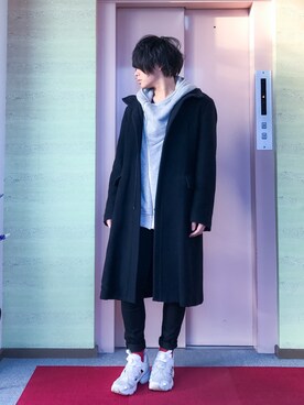 「COMME CA COLLECTION（コムサ・コレクション）のアイテム（その他アウター）」を使った、りょーたさん（メンズ・169cm）の冬コーディネート