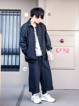 「soe（ソーイ）のアイテム（ブルゾン）」を使った、りょーたさん（メンズ・169cm）の冬コーディネート