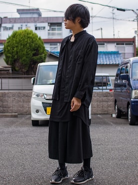 「黒パンツ」｜りょーたさん（メンズ・169cm）の秋コーディネート