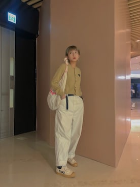 「CDG（シーディージー）のアイテム（ジャケット/アウター）」を使った、Cyariさん（レディース・156cm）の秋コーディネート
