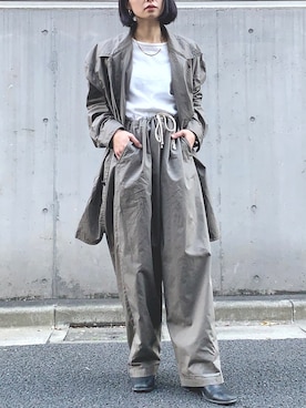 「SUPP.（サップ）のアイテム」を使った、米沢 真亜さん（レディース・155cm）の冬コーディネート