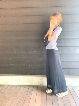 「軽井沢」｜ぷるたんさん（レディース・167cm）の秋コーディネート