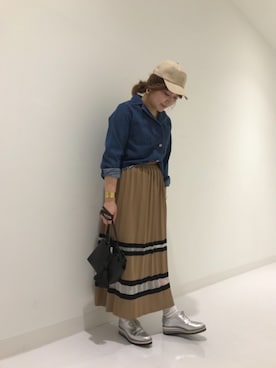 「URBAN RESEARCH ROSSO WOMEN（アーバンリサーチ　ロッソ）のアイテム（デニムジャケット）」を使った、asamiさん（レディース・164cm）の夏コーディネート
