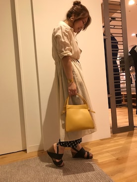 「アーバンリサーチ」｜「アイテム（シャツワンピース）」を使った、asamiさん（レディース・165cm）の夏コーディネート