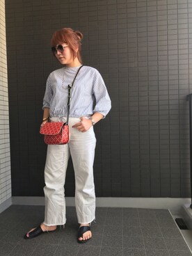 「THE IRON（アイロン）のアイテム」を使った、asamiさん（レディース・165cm）の夏コーディネート