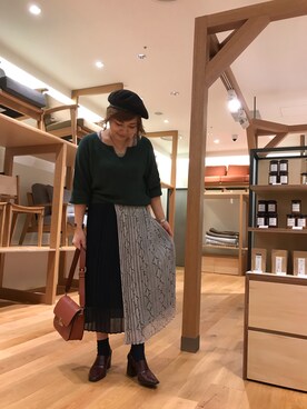 「アイテム（ブーティ）」を使った、asamiさん（レディース・165cm・30代）の秋コーディネート