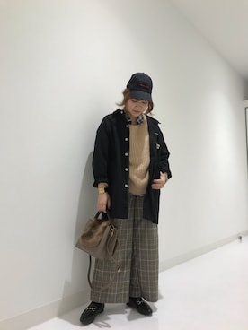 「アイテム（ブルゾン）」を使った、asamiさん（レディース・165cm・30代）の秋コーディネート