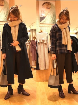 「アイテム（ブーティ）」を使った、asamiさん（レディース・165cm・30代）の秋コーディネート