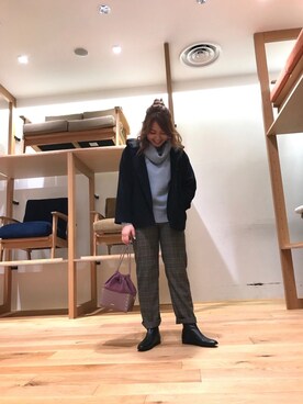 「さしいろ」｜asamiさん（レディース・165cm）の冬コーディネート