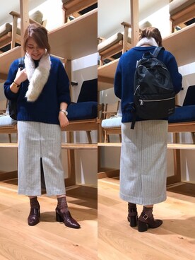 「アイテム（ブーティ）」を使った、asamiさん（レディース・165cm・30代）の冬コーディネート