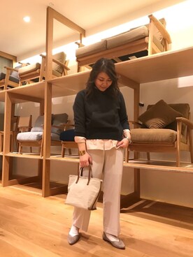 「RODE SKO」｜「アイテム（パーカー）」を使った、asamiさん（レディース・165cm）の冬コーディネート