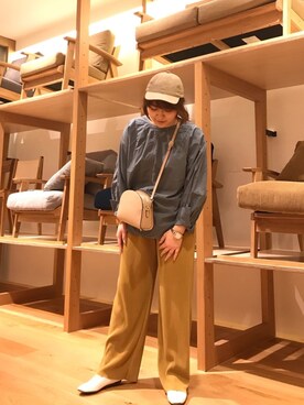 「MALKOMALKA（マルコマルカ）のアイテム」を使った、asamiさん（レディース・164cm）の春コーディネート