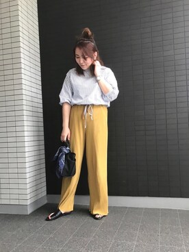 「THE IRON（アイロン）のアイテム」を使った、asamiさん（レディース・164cm）の春コーディネート