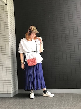 キャップを使った 30代 のレディース人気ファッションコーディネート 季節 6月 8月 Wear