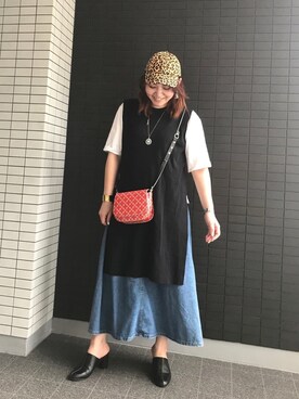 「BY MALENE BIRGER（バイマレーネビルガー）のアイテム（バッグ）」を使った、asamiさん（レディース・164cm）の夏コーディネート