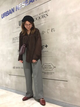 「KBF+」｜「アイテム（帽子）」を使った、asamiさん（レディース・164cm）の秋コーディネート