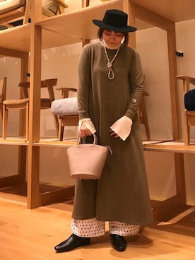 「KBF+」｜「アイテム（帽子）」を使った、asamiさん（レディース・164cm）の秋コーディネート