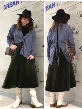 「KBF+」｜「アイテム（ブーツ）」を使った、asamiさん（レディース・164cm）の秋コーディネート