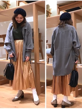 「KBF+」｜「アイテム（帽子）」を使った、asamiさん（レディース・164cm）の秋コーディネート