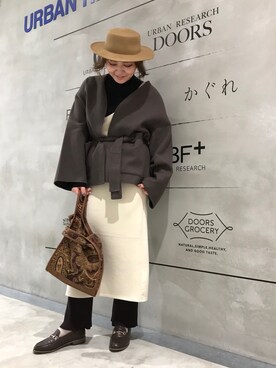 「KBF+」｜「アイテム（帽子）」を使った、asamiさん（レディース・164cm）の秋コーディネート