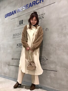 「KBF+」｜「アイテム（ブーツ）」を使った、asamiさん（レディース・164cm）の秋コーディネート