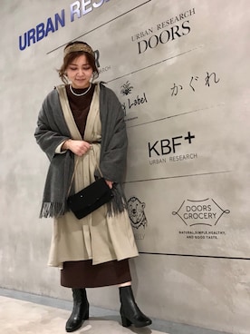 「KBF+」｜「アイテム（ブーツ）」を使った、asamiさん（レディース・164cm）の秋コーディネート