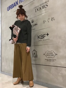 「KBF+」｜「アイテム（ブーツ）」を使った、asamiさん（レディース・164cm）の冬コーディネート
