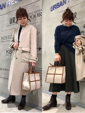 「KBF+」｜「アイテム（ジャケット/アウター）」を使った、asamiさん（レディース・164cm）の冬コーディネート