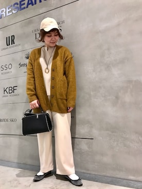 「KBF+」｜「アイテム（バレエシューズ）」を使った、asamiさん（レディース・164cm）の冬コーディネート