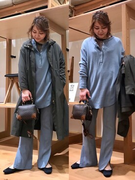「KBF+」｜「アイテム（ジャケット/アウター）」を使った、asamiさん（レディース・164cm）の春コーディネート
