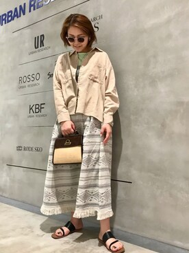 「KBF+」｜「アイテム（ジャケット/アウター）」を使った、asamiさん（レディース・164cm）の春コーディネート