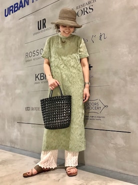 「KBF+」｜「アイテム（ワンピース/ドレス）」を使った、asamiさん（レディース・164cm）の夏コーディネート