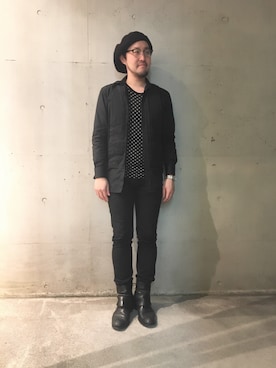 「RALPH LAUREN（ラルフ ローレン）のアイテム（シャツ/ブラウス）」を使った、山崎永二さん（メンズ・168cm）の冬コーディネート