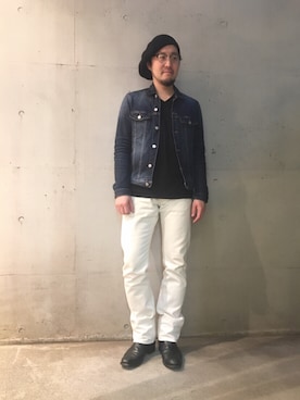 「ドラフトリーバイス」｜「アイテム（ブーツ）」を使った、山崎永二さん（メンズ・168cm）の冬コーディネート