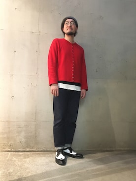 「アイテム（ドレスシューズ）」を使った、山崎永二さん（メンズ・168cm・30代）の春コーディネート