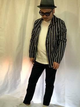 「EDIFICE（エディフィス）のアイテム（スニーカー）」を使った、G'sさん（メンズ・166cm）の冬コーディネート