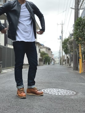 【BEAUTY&YOUTH ユナイテッドアローズ】格上げコーディネートに◎ 本革 ゴートレザー シングル ライダースジャケット 黒!! レザージャケット初心者必見！大人の男を格上げする着こなし＆選び方