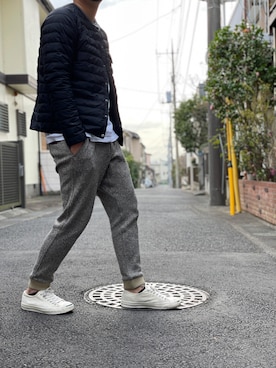 「アイテム（スウェットパンツ）」を使った、G'sさん（メンズ・177cm）の春コーディネート
