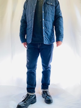 「BRIXTON（ブリクストン）のアイテム（スウェット）」を使った、G'sさん（メンズ・177cm）の春コーディネート