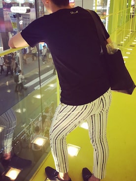 「DOWBL（ダブル）のアイテム（パンツ）」を使った、まってぃーんさん（メンズ・173cm）の秋コーディネート