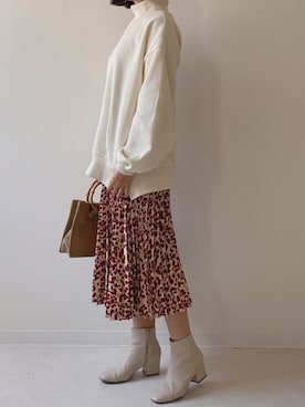 「H&M（エイチ・アンド・エム）のアイテム（スカート）」を使った、jean(ジン)さん（レディース・152cm）の春コーディネート